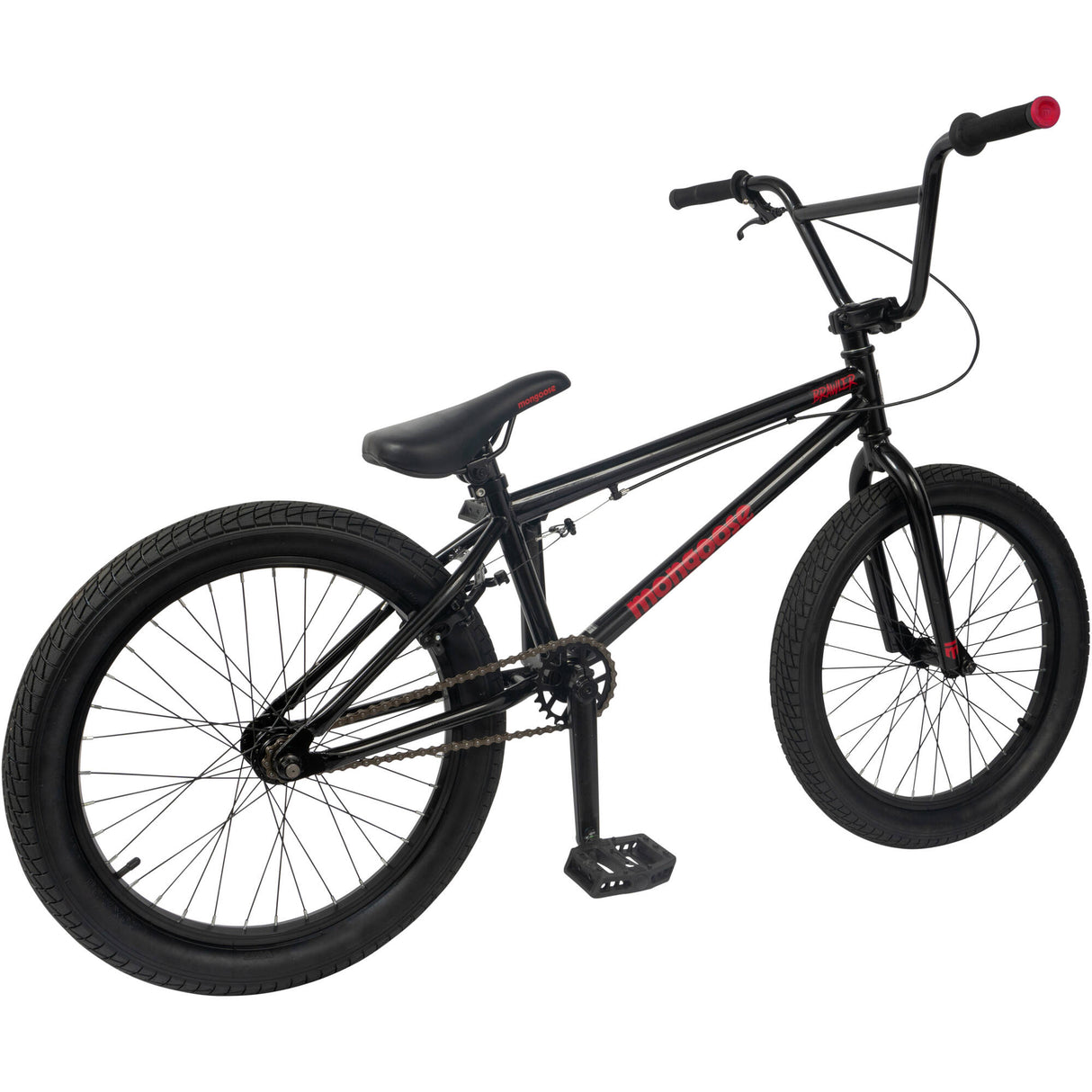 Mongoose Brawler 20" Complete BMX - Black/Red