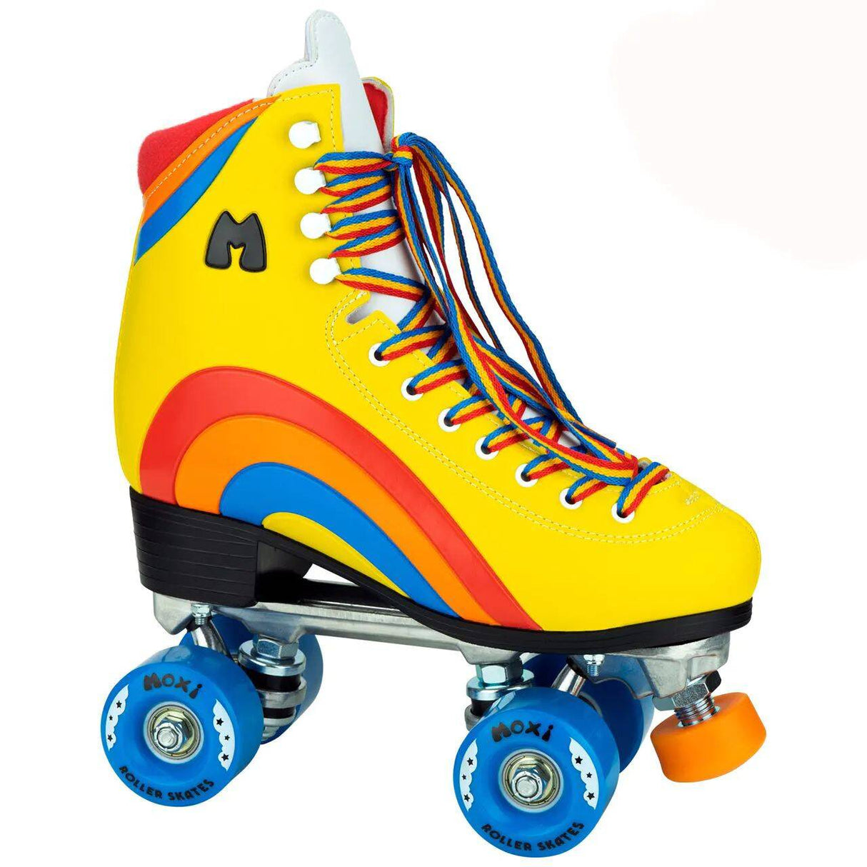 Moxi Rainbow Quad Roller Skates - Sunset Yellow