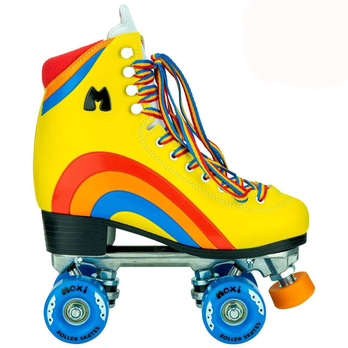 Moxi Rainbow Quad Roller Skates - Sunset Yellow
