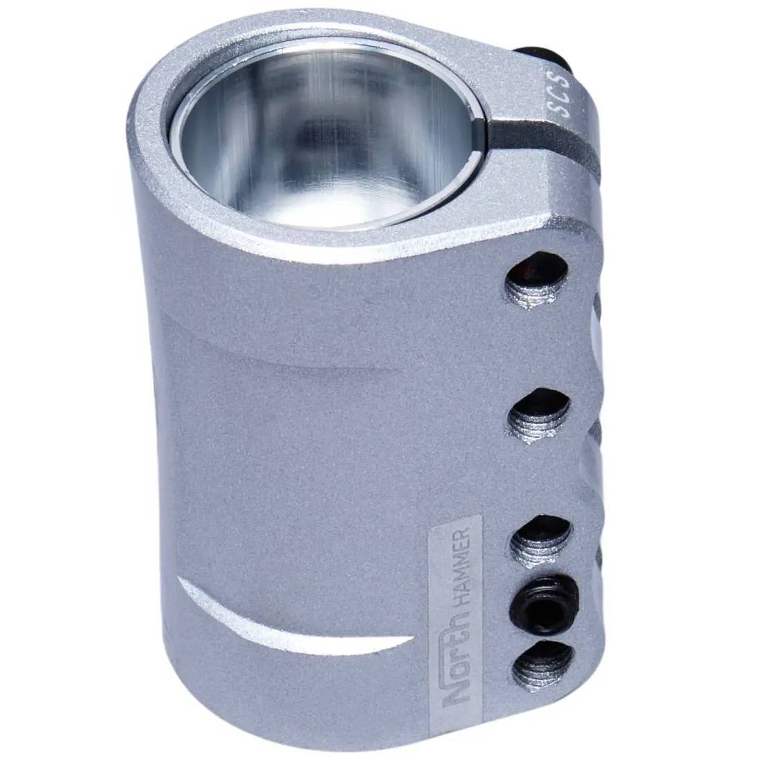 North Hammer V2 SCS Scooter Clamp - Matte Silver