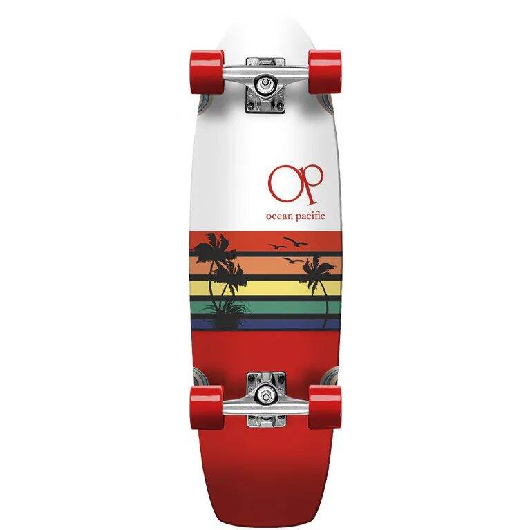 Ocean Pacific Sunset Cruiser Complete Skateboard - White 30''