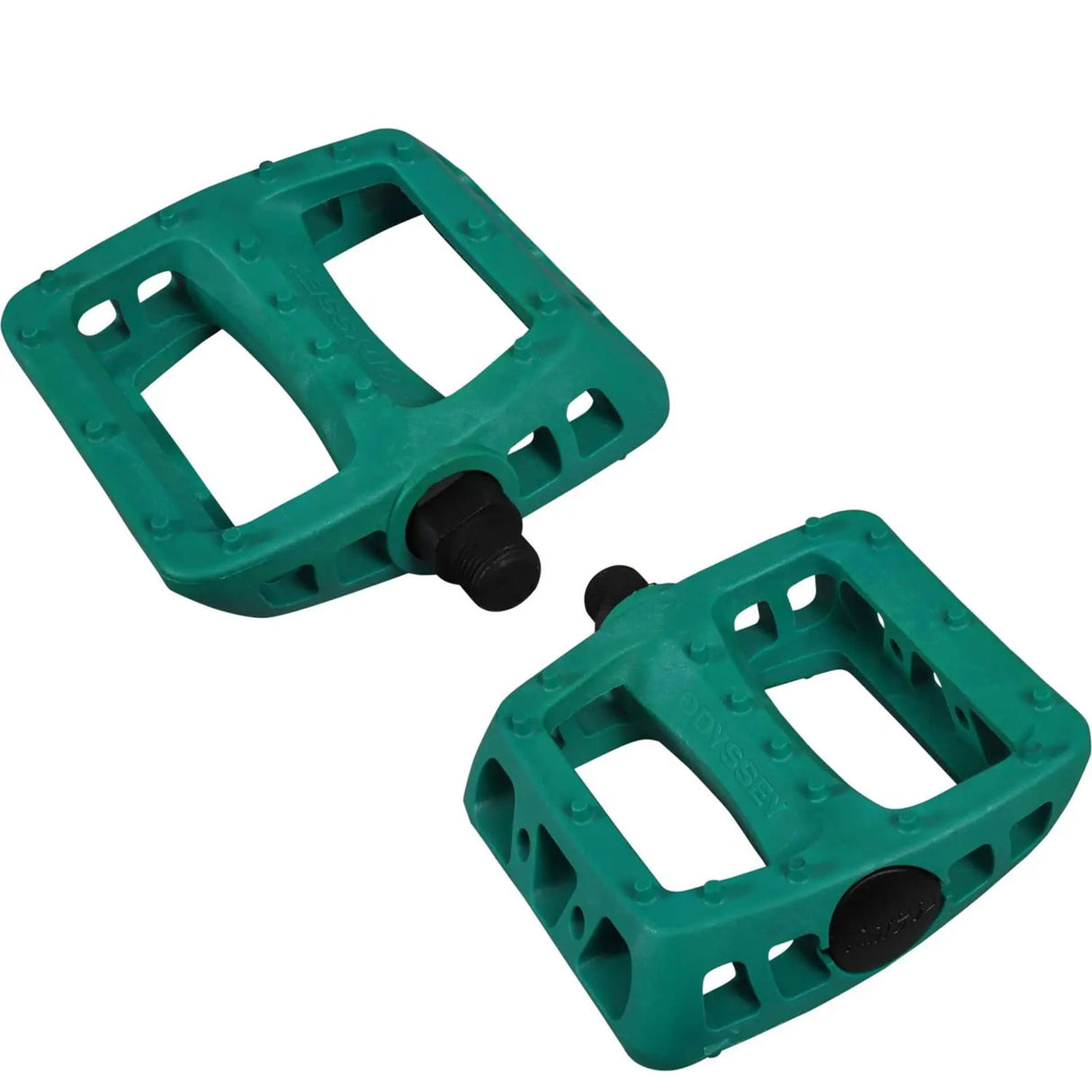 Odyssey Twisted Plastic BMX Pedals - Billiard Green