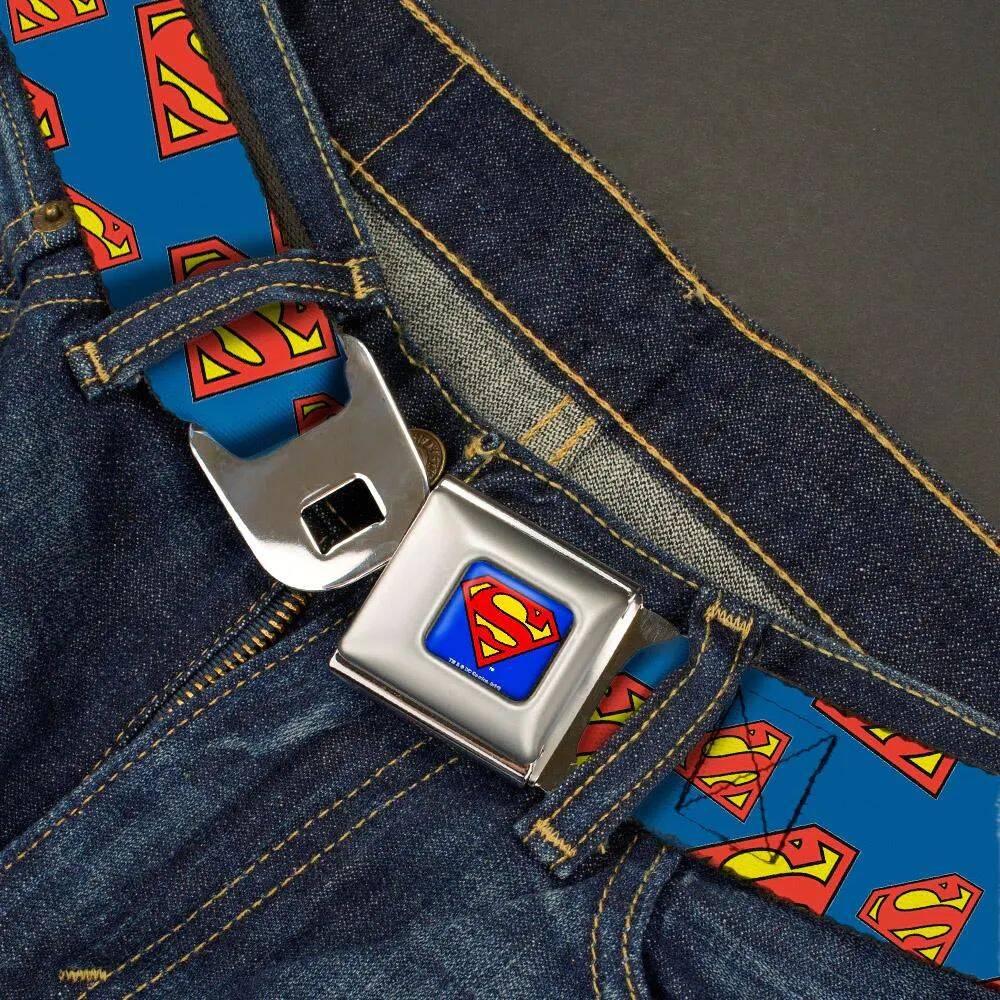 Buckle-Down Superman Super Shield Belt