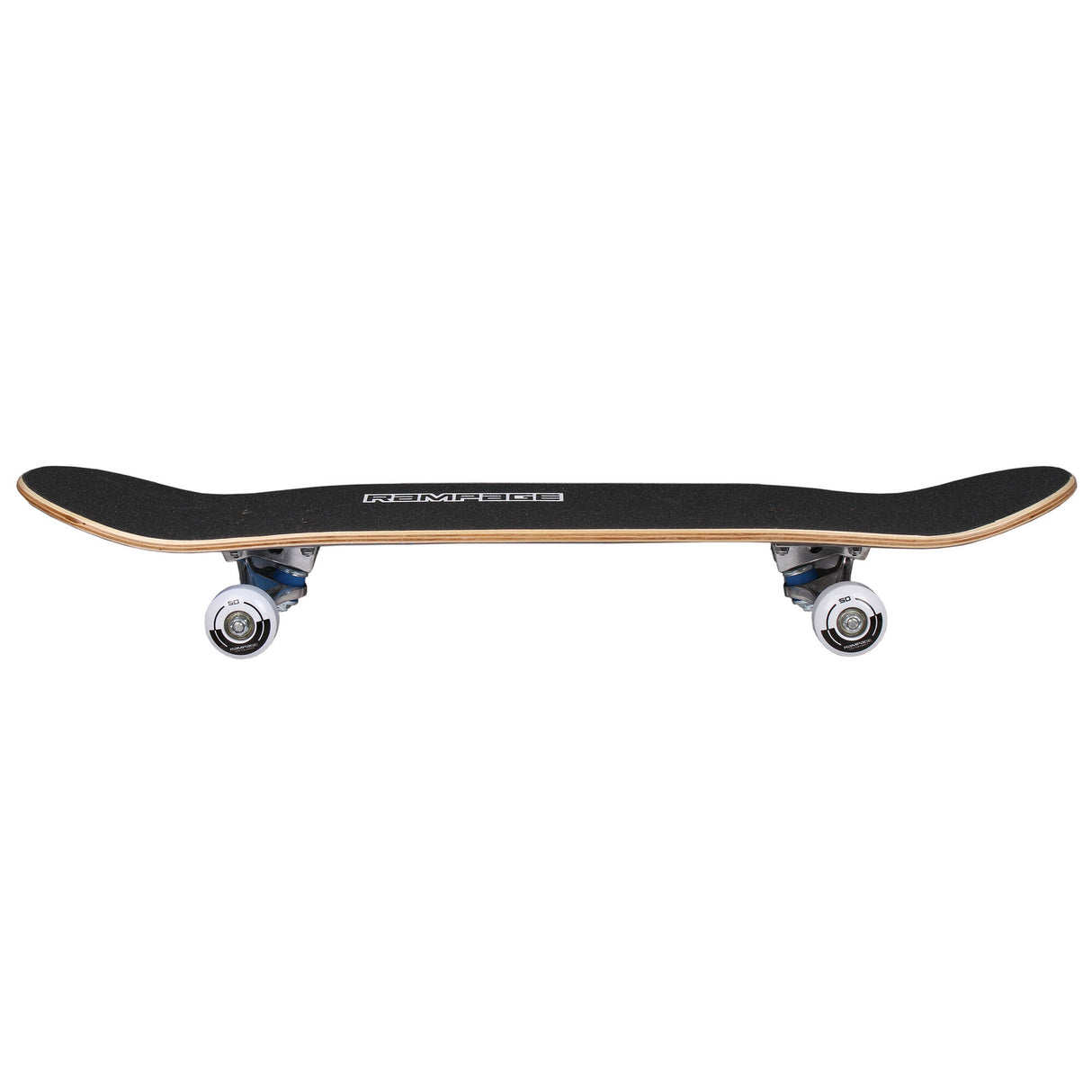 Rampage Plain Third Complete Skateboard - Blue/Black 7.75''