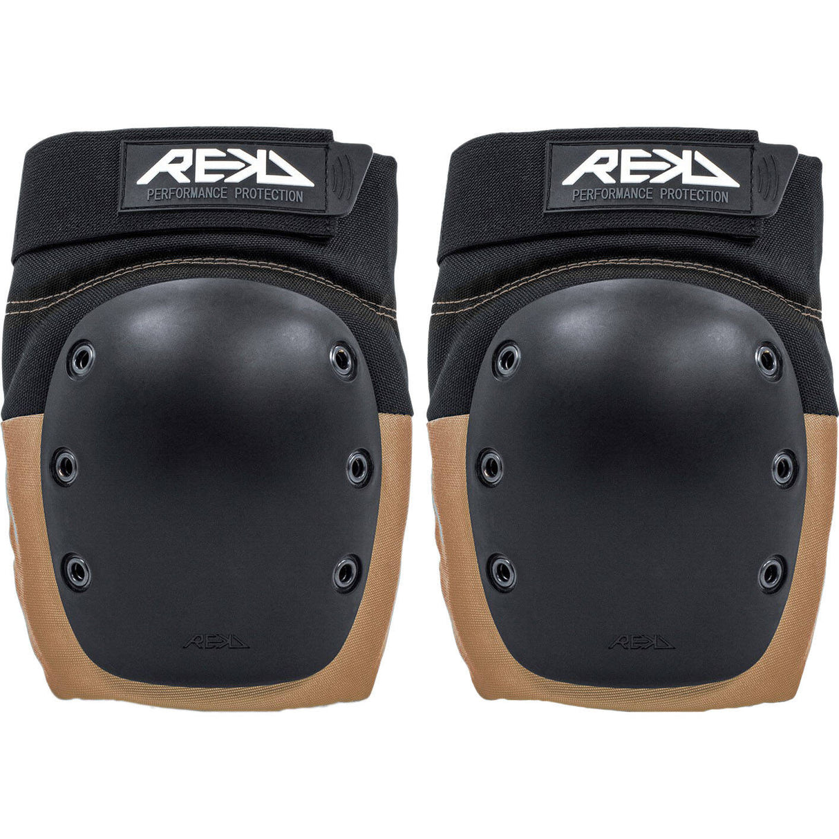REKD Ramp Knee Pads - Black/Khaki
