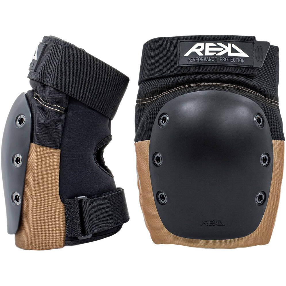 REKD Ramp Knee Pads - Black/Khaki