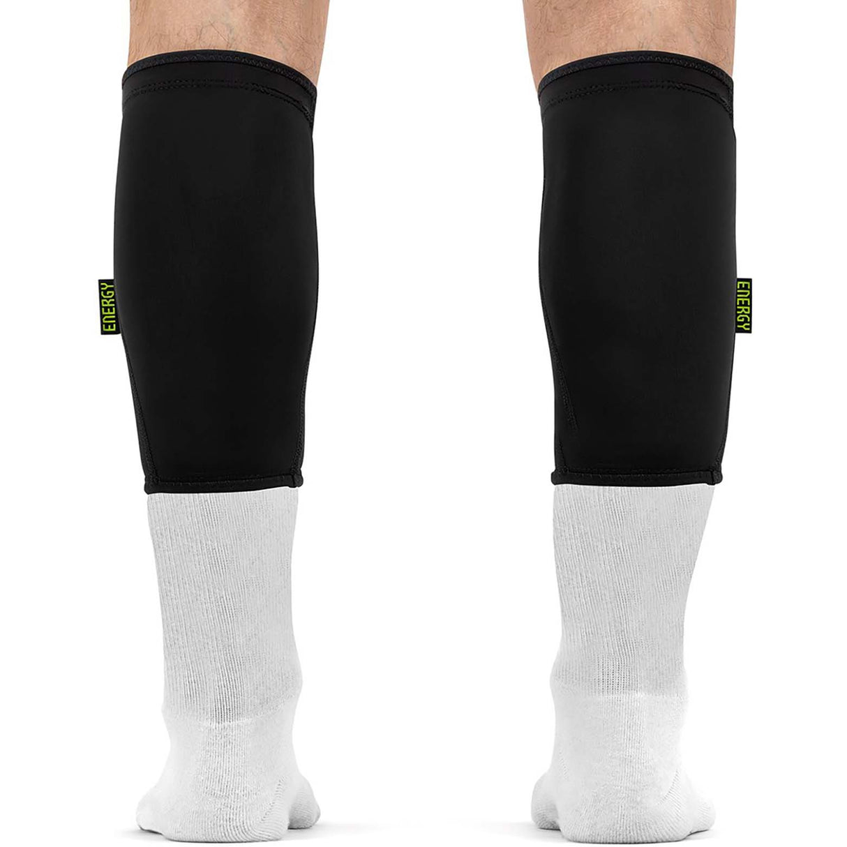 REKD Energy Covert Long Shin Guards - Black