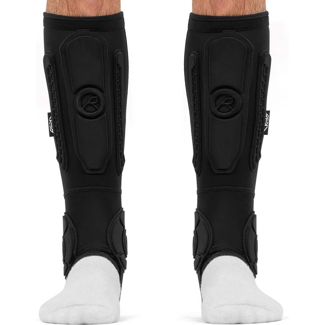 REKD Energy Covert Short Shin & Ankle Guards - Black