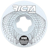 Ricta Wireframe Sparx 99a Skateboard Wheels - White 54mm