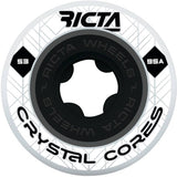 Ricta Crystal Cores 95a Skateboard Wheels - White 53mm