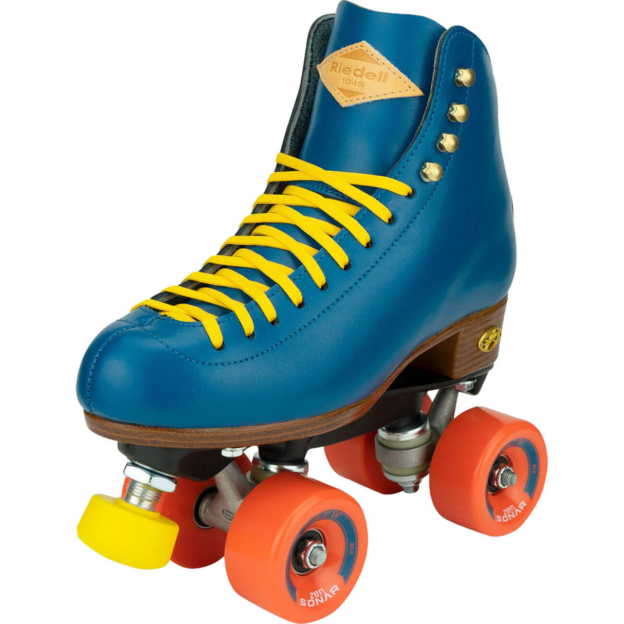 Riedell Crew Quad Roller Skates - Ocean Blue