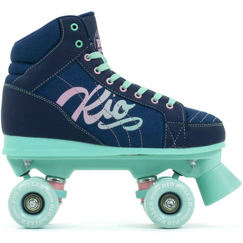 Rio Roller Lumina Quad Roller Skates - Navy/Green
