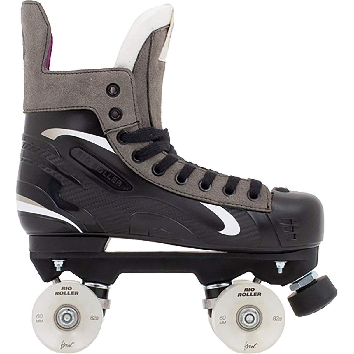 Rio Roller Flow Hockey Quad Roller Skates - Black