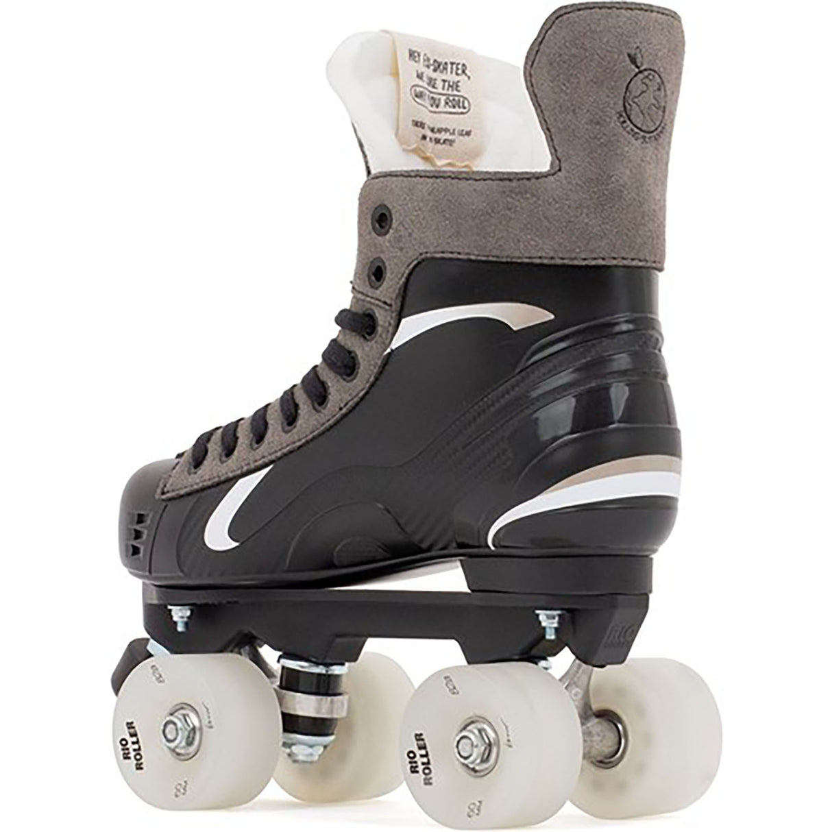 Rio Roller Flow Hockey Quad Roller Skates - Black