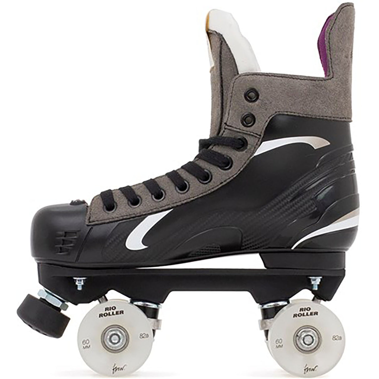 Rio Roller Flow Hockey Quad Roller Skates - Black