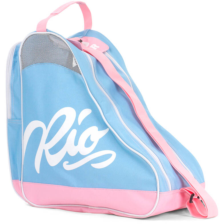 Rio Roller Script Skate Bag - Blue/Pink