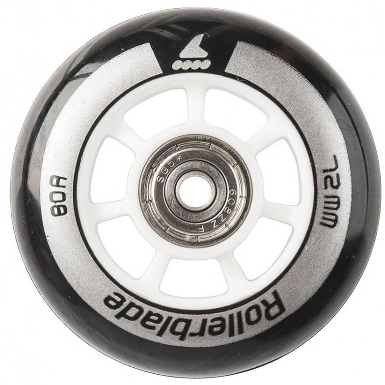 Rollerblade 72/80a SG5 6mm SP Inline Skate Wheels - Natural