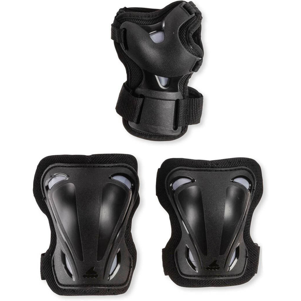 Rollerblade Skate Gear Jr Pad Set - Black/Grey