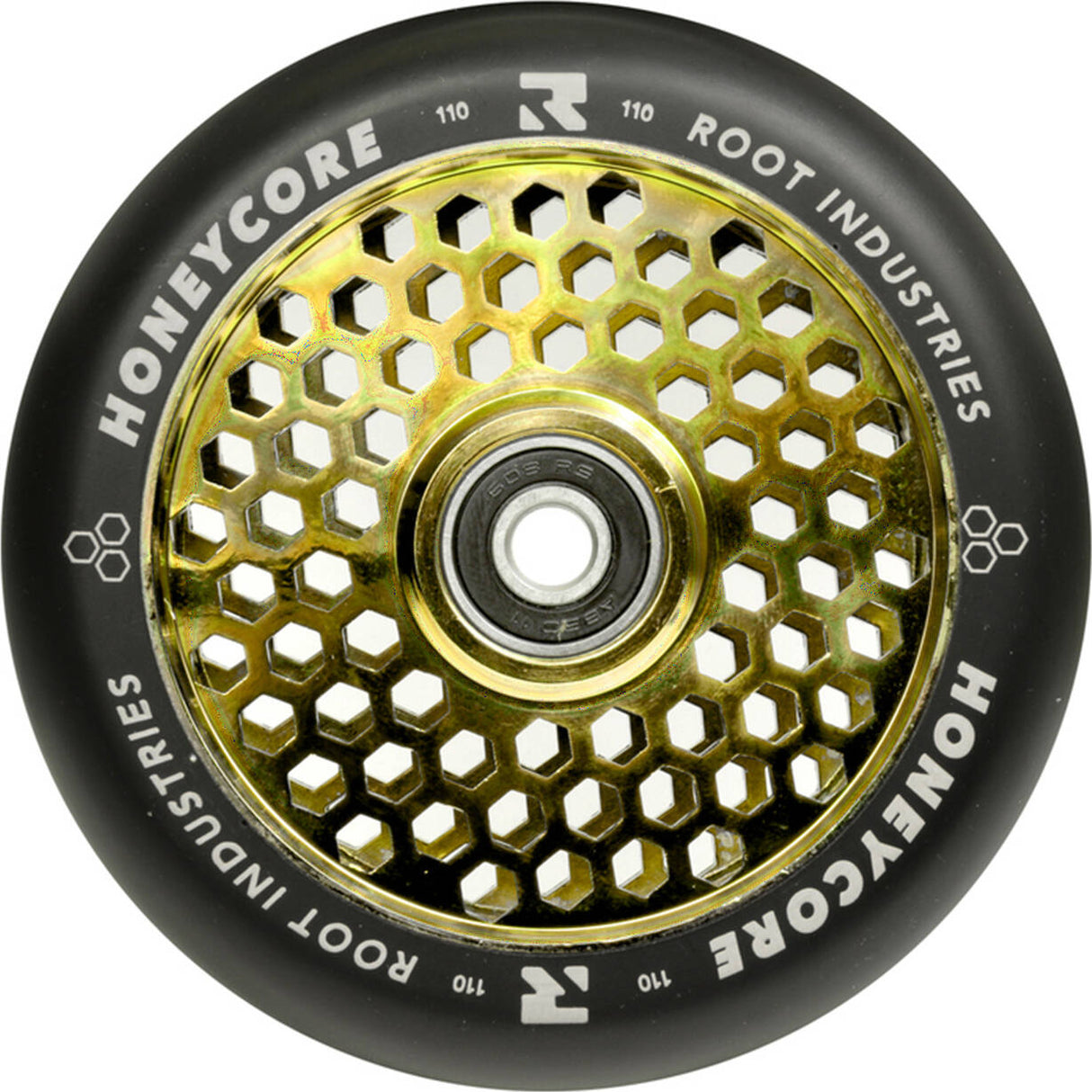 Root Industries Honey Core 110mm Scooter Wheel - Black/Gold