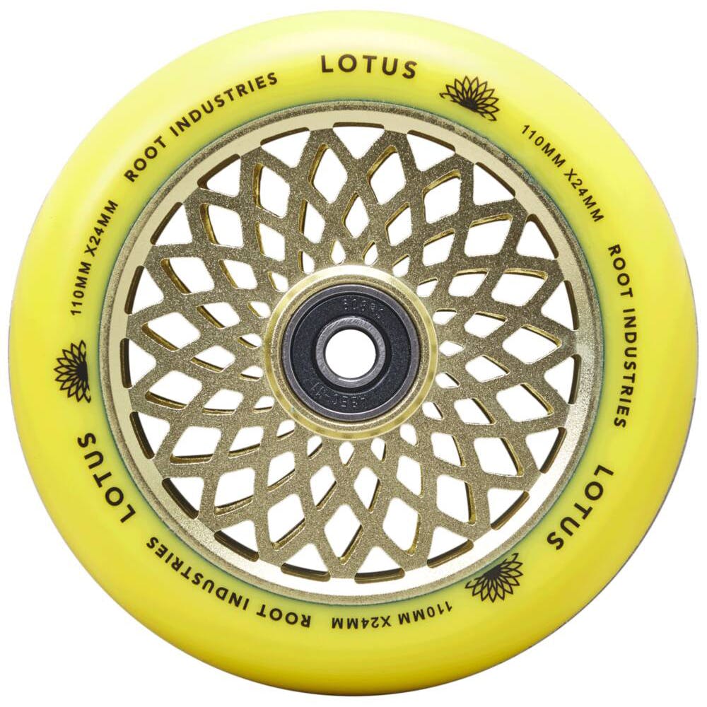 Root Industries Lotus Scooter Wheel 110mm - Radiant Yellow (Pair)