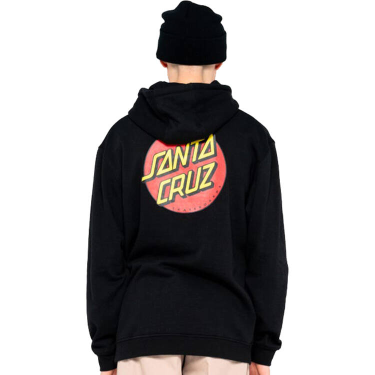 Santa Cruz Classic Dot Chest Hoodie - Black