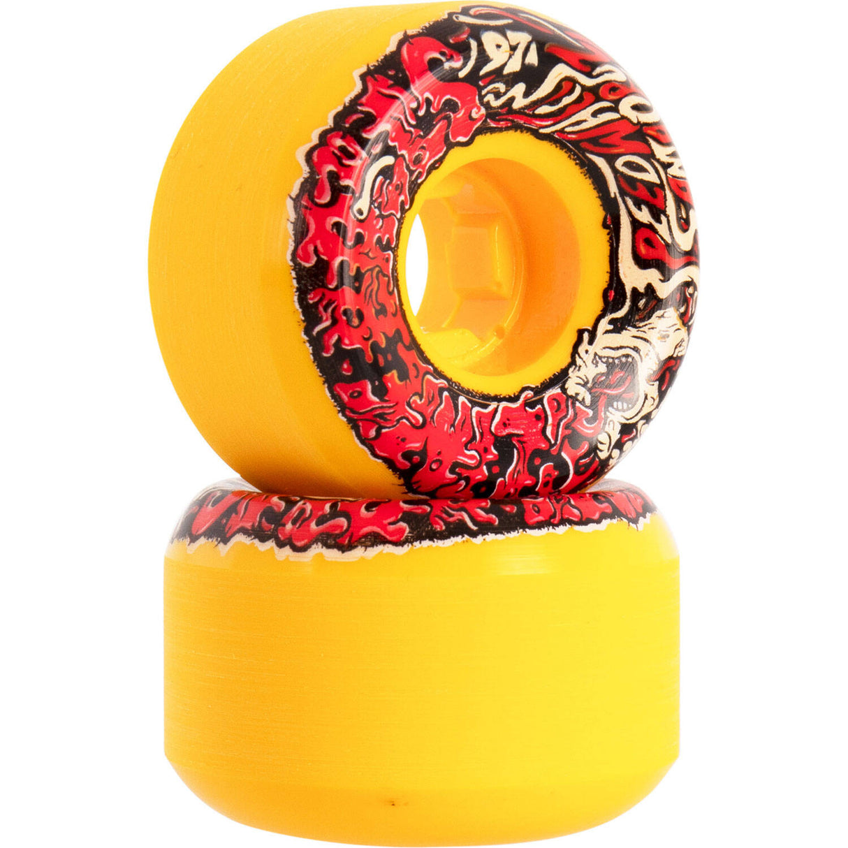 Santa Cruz Slime Balls Vomit Mini II 97a Skateboard Wheels - Orange 53mm