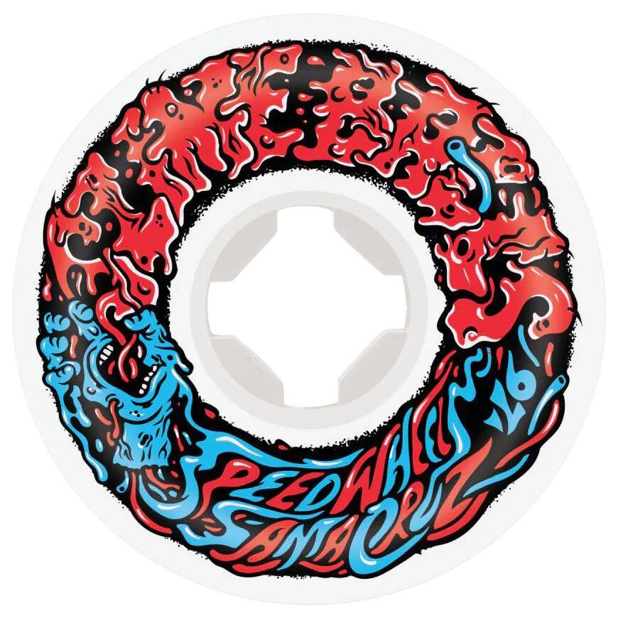 Santa Cruz Slime Balls Vomit Mini II 97a Skateboard Wheels - Multi 54mm