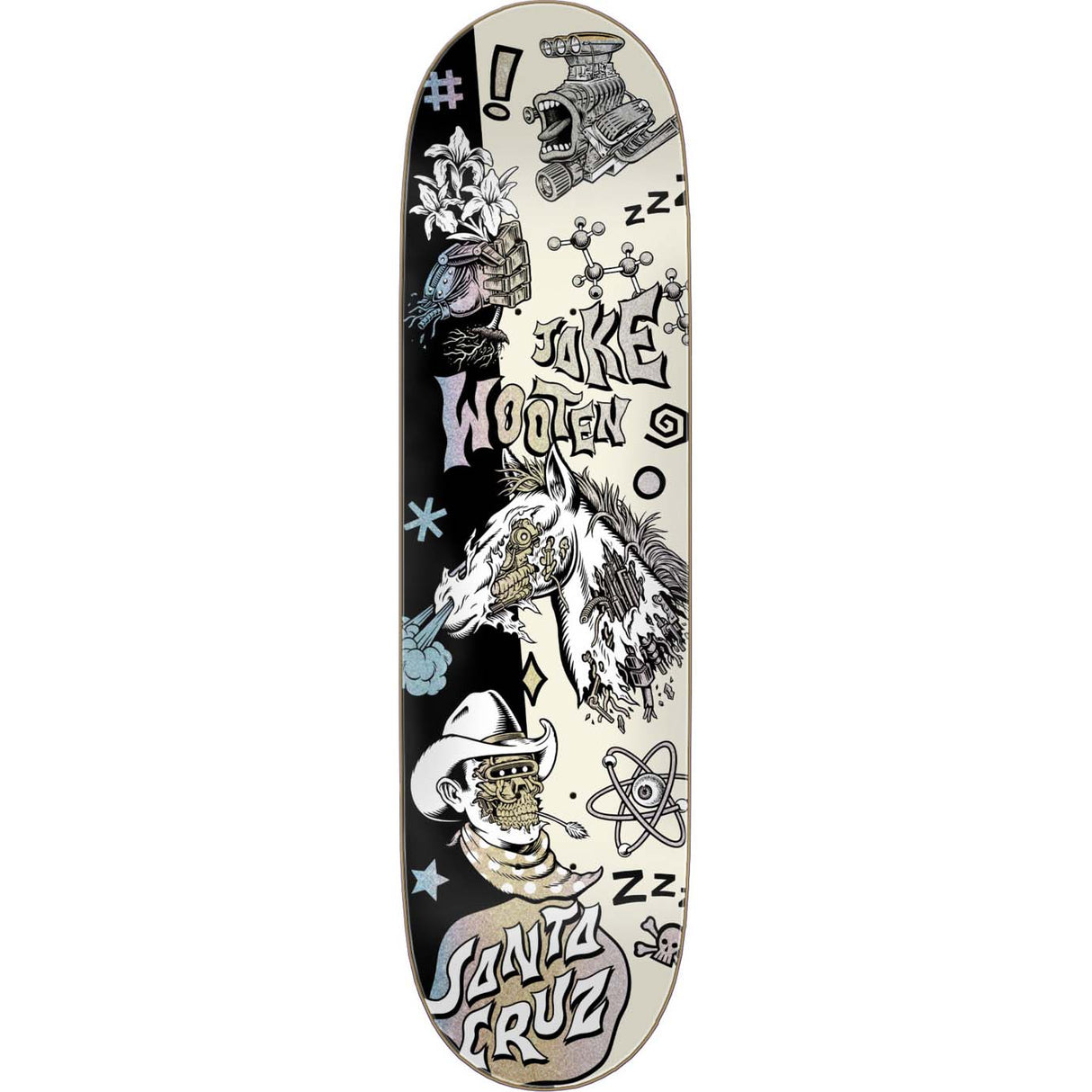 Santa Cruz VX Fever Dream Skateboard Deck - Wooten 8.5"