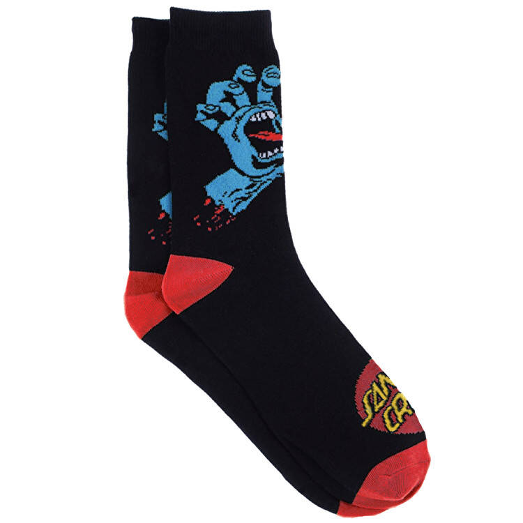 Santa Cruz Screaming Hand Socks - Black