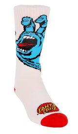 Santa Cruz Screaming Hand Socks - White