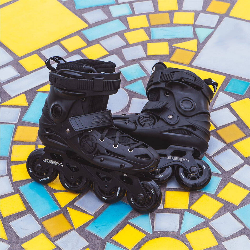SEBA E3 80 Inline Roller Skates - Black