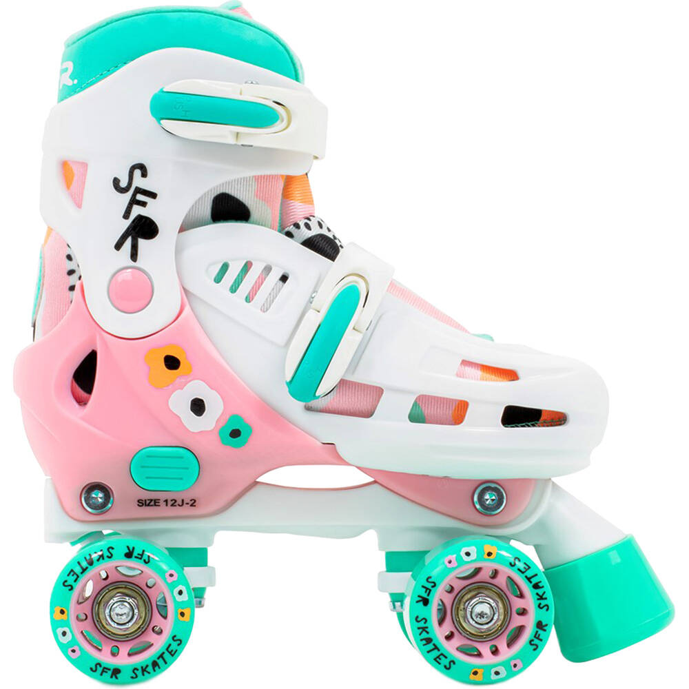SFR Storm V Adjustable Roller Skates - Flower