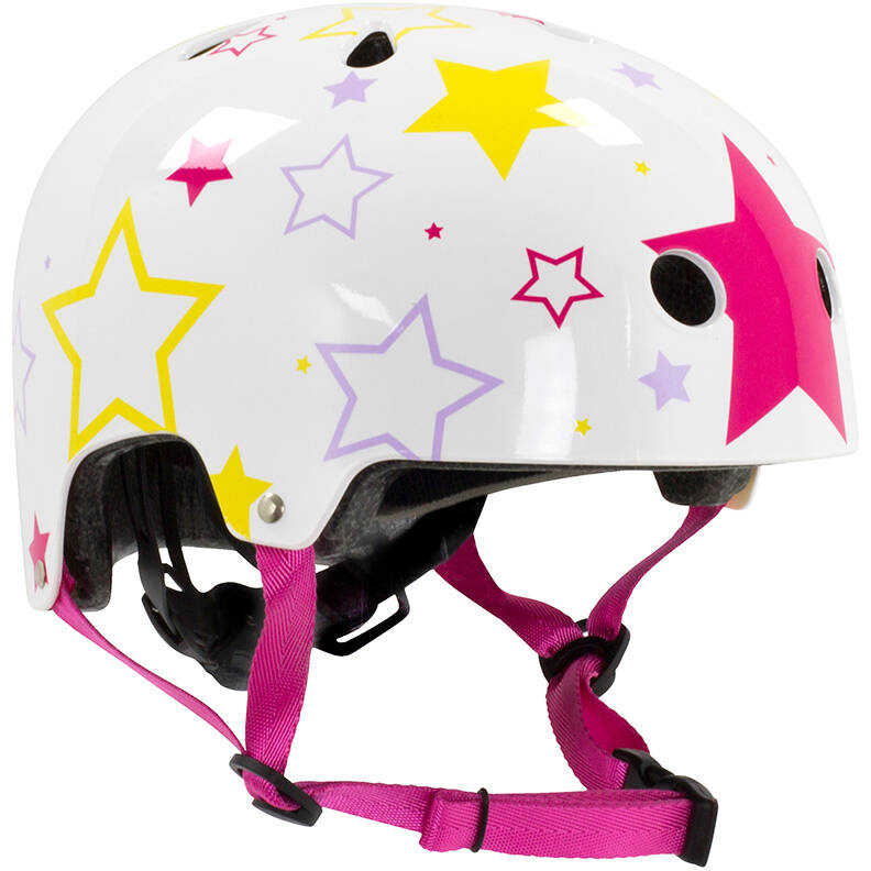 SFR Adjustable Kids Helmet - White/Pink