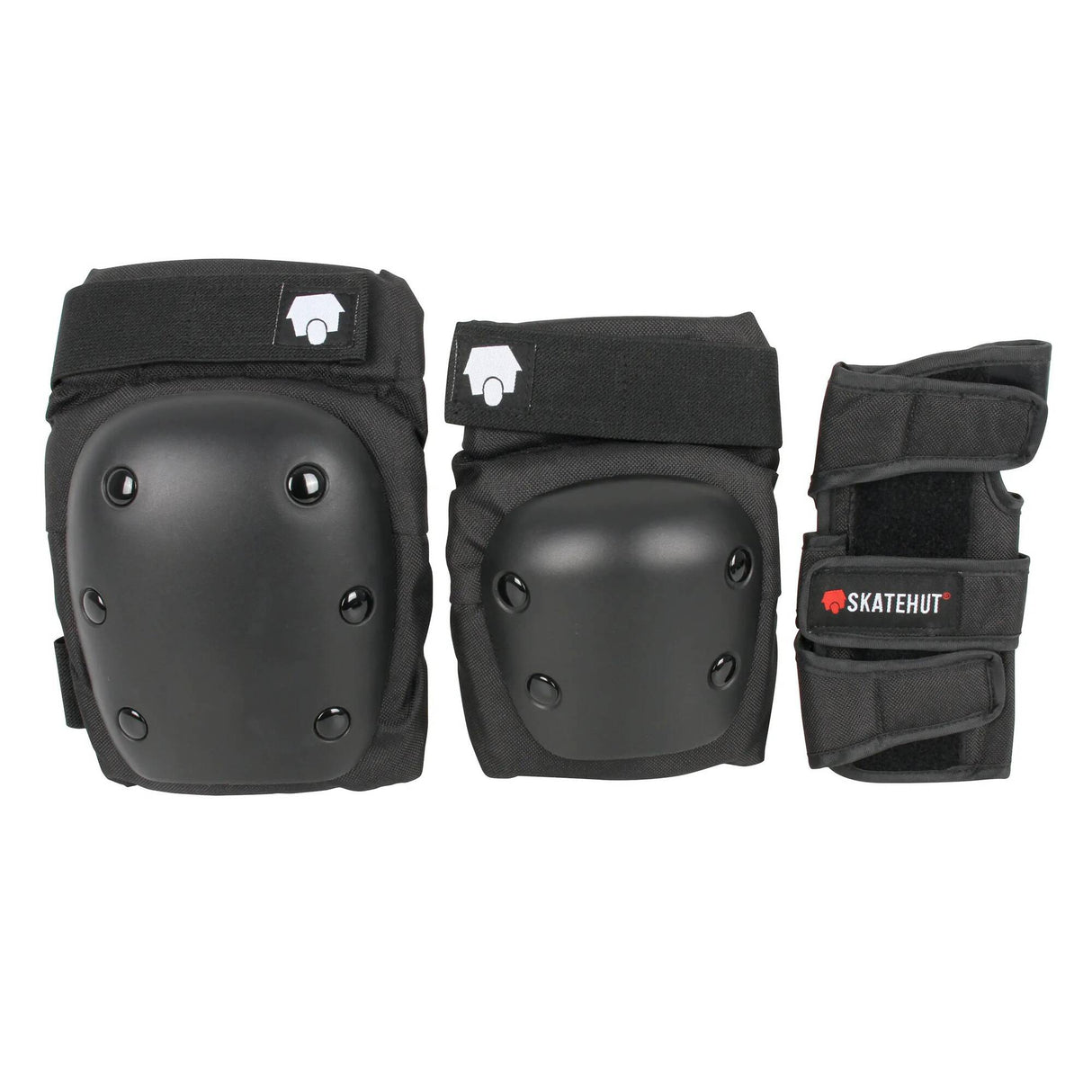 SkateHut Pro Pad Set - Black