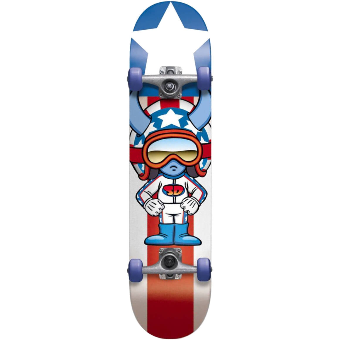 Speed Demons Stars Complete Skateboard - Multi 8"