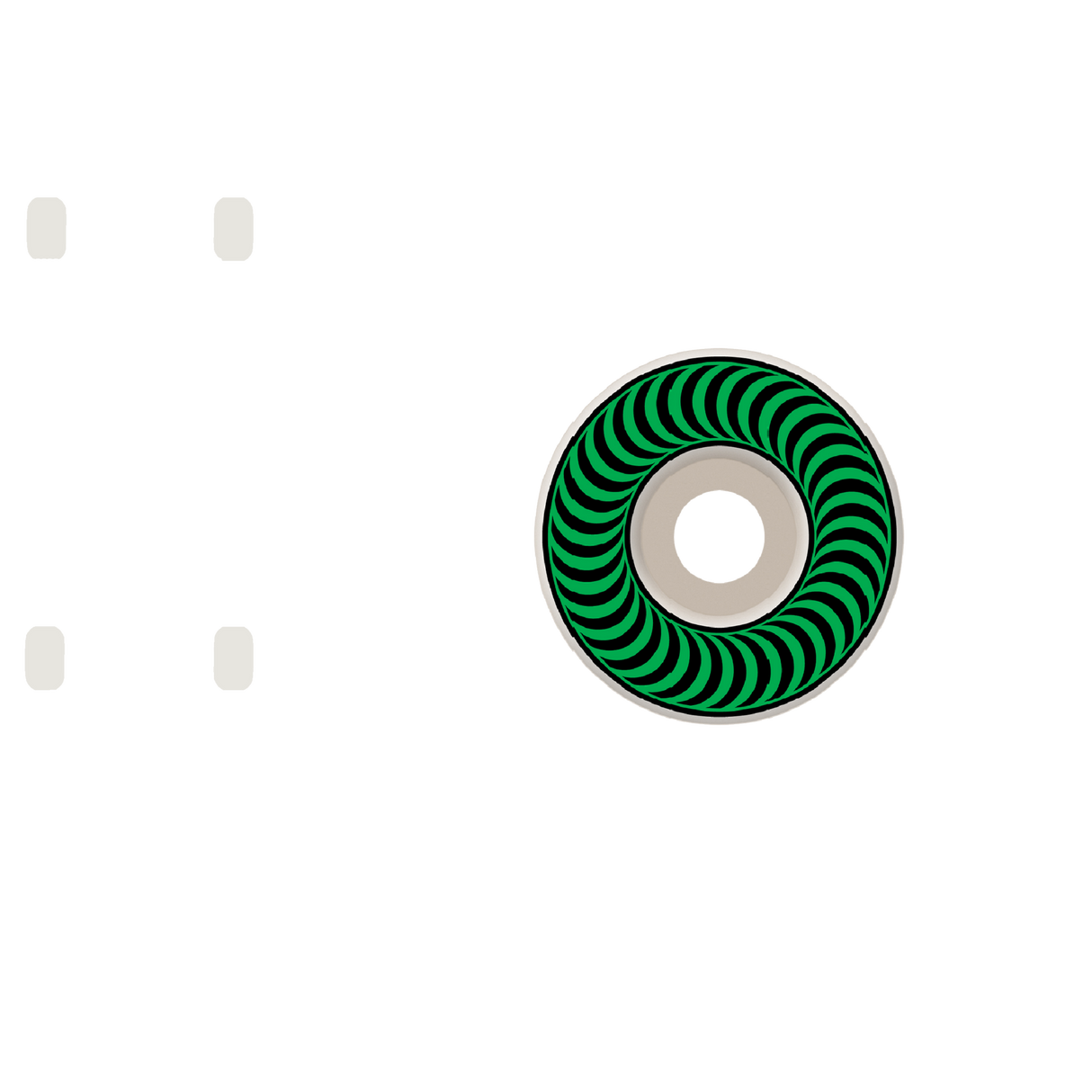 Spitfire Classic 99D Skateboard Wheels - White/Green 52mm