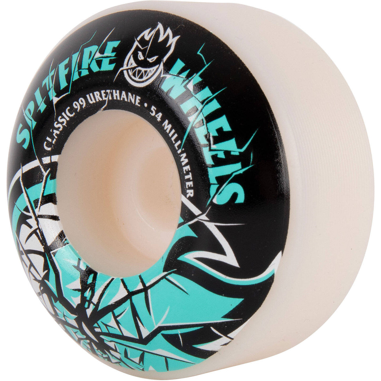 Spitfire Bighead Shattered 99 Skateboard Wheels - White 54mm