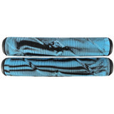 Striker Logo Scooter Grips - Black/Light Blue