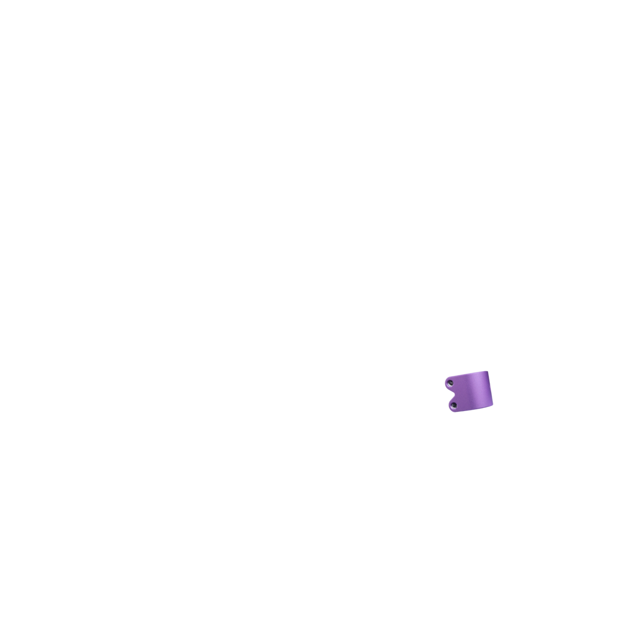 Striker Lux Double Scooter Clamp - Purple