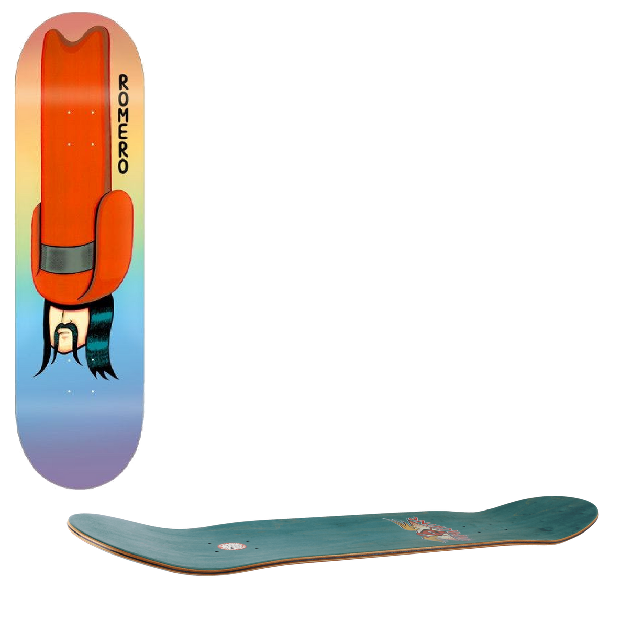 Toy Machine Tall Hat Skateboard Deck - Romero 8''