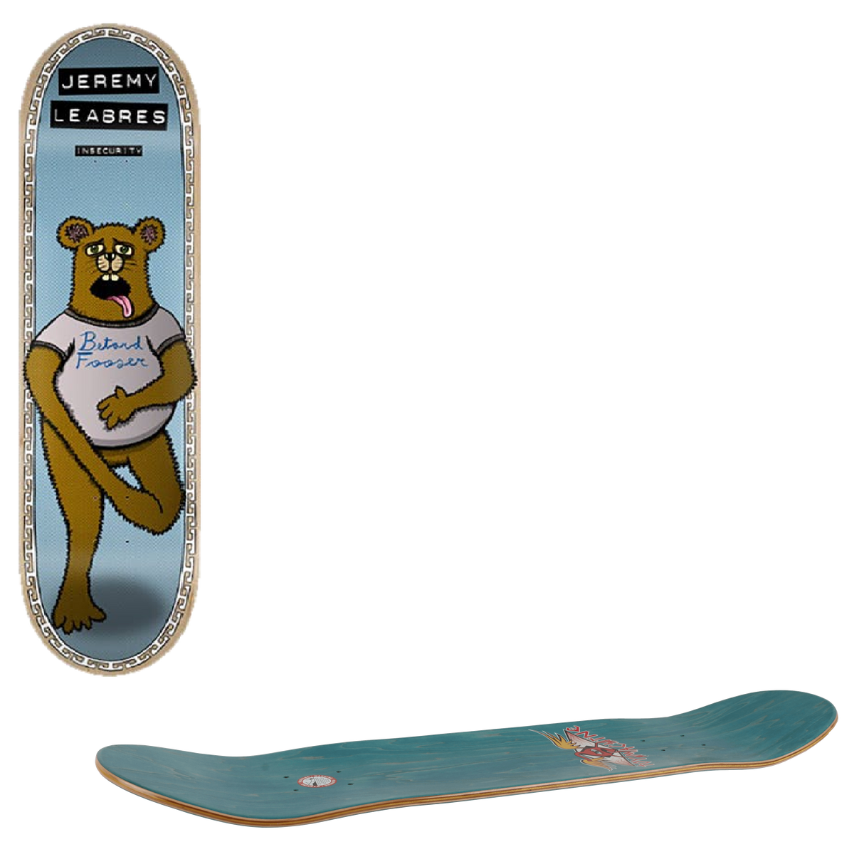 Toy Machine Insecurity Skateboard Deck - Leabres 8''