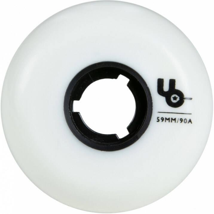 Undercover Team 59mm 90a Inline Skate Wheels - White