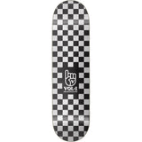 Vol.1 Checker Skateboard Deck - Black/White 7.75''
