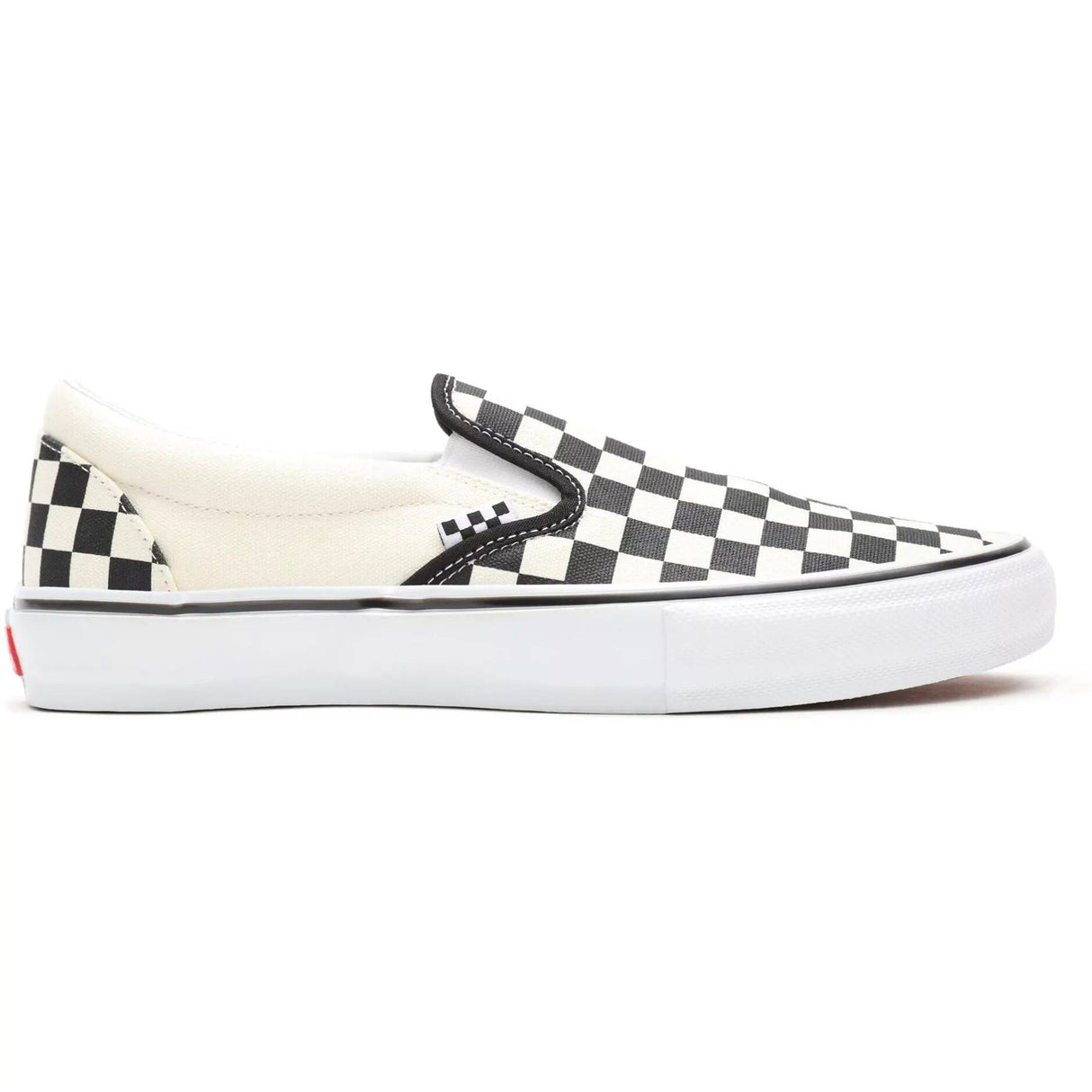 Vans Skate (Checkerboard) Slip-On Skate Shoes - Black/Off White