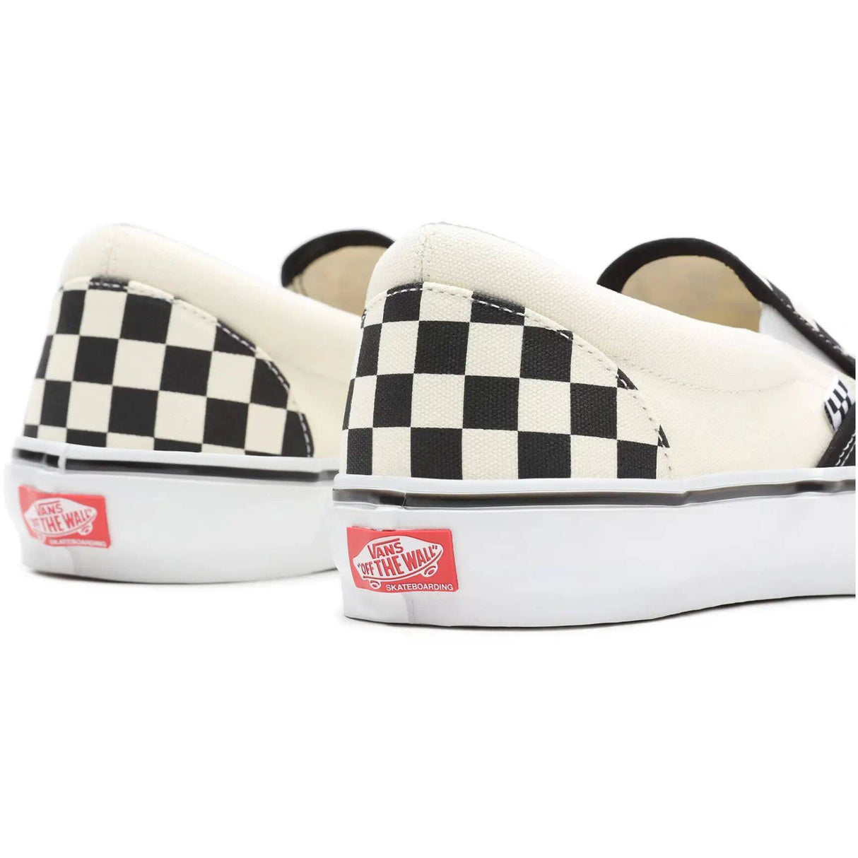 Vans Skate (Checkerboard) Slip-On Skate Shoes - Black/Off White