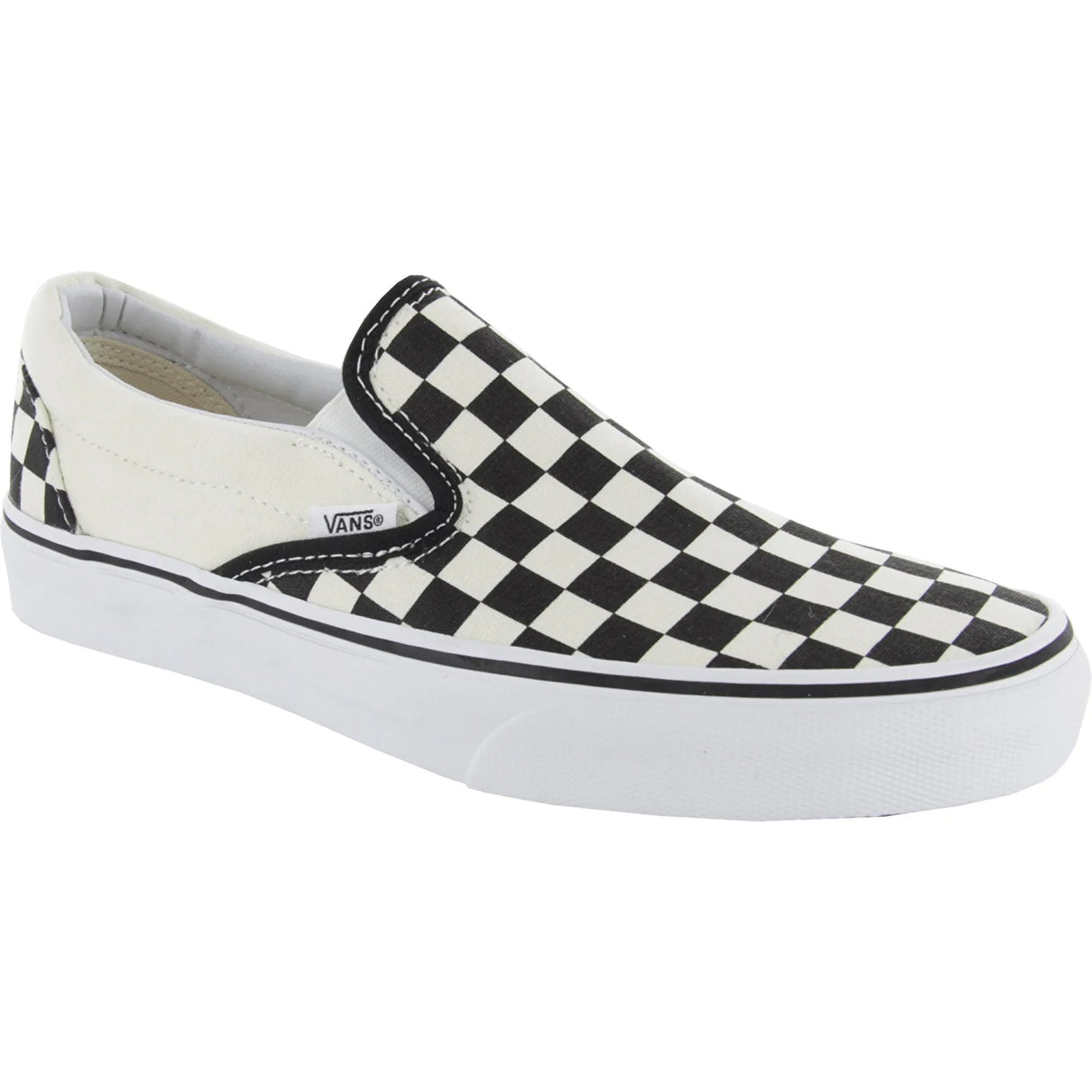 Vans Classic Slip-On Skate Shoes - Black/White Checkerboard