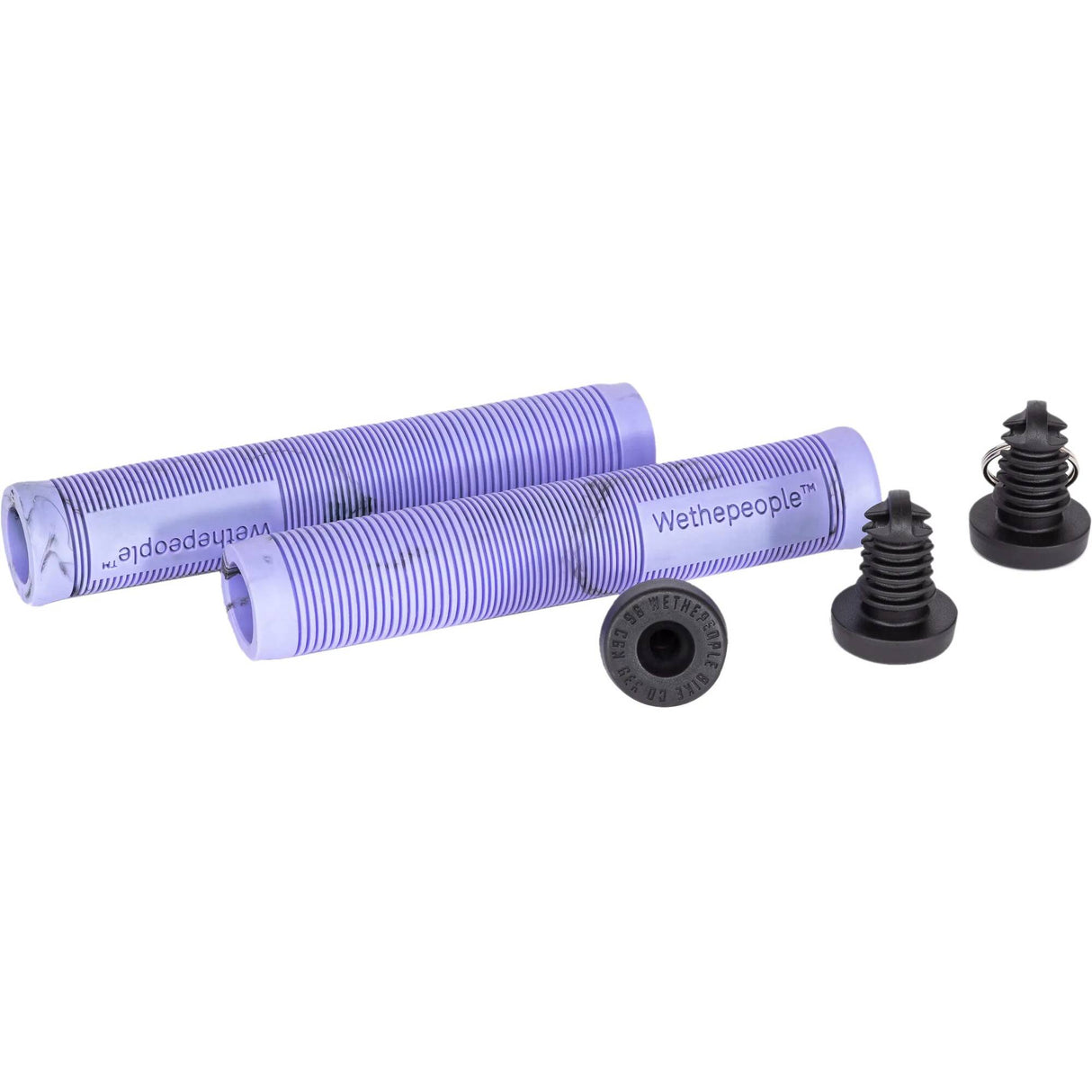 WeThePeople Perfect 165mm BMX Grips - Black/Lilac Swirl