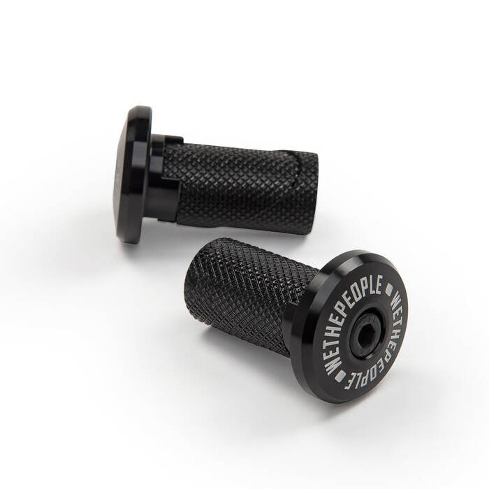 WeThePeople Supreme Alloy BMX Bar Ends - Black