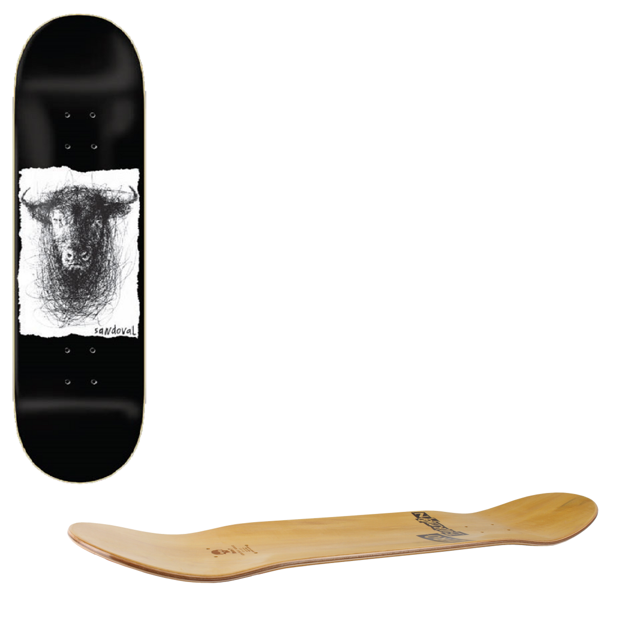 Zero Ilo Ballpoint Skateboard Deck - Sandoval 8.125"
