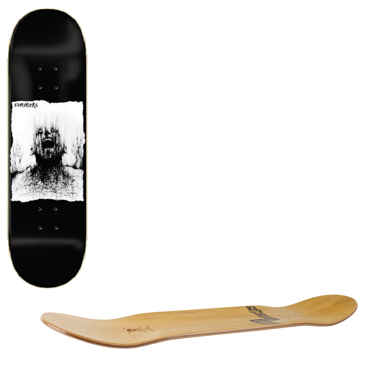 Zero Ilo Ballpoint Skateboard Deck - Summers 8.375"